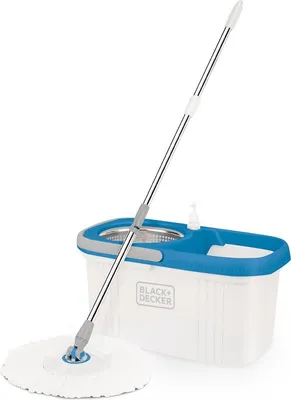 Produktbild von BLACK+DECKER Spinmop und Emmer – Weiß