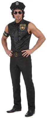 Immagine prodotto di Costume da poliziotto da uomo nero - L