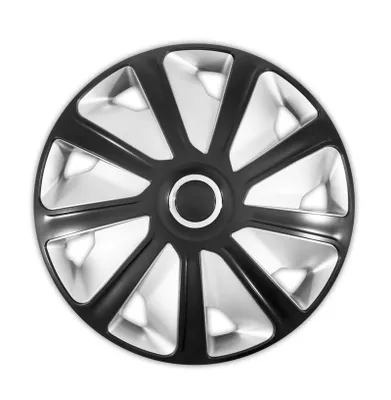 Obrázek produktu pro J&J Automotive | Poklice RC 16" Černá a Stříbrná 4ks
