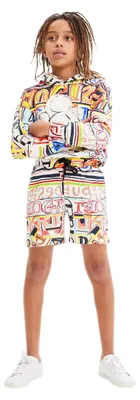Immagine prodotto di Desigual Kids, nuova collezione Autunno/Inverno 2023, articolo 1, modello 9019 "Tutti Fruti", pantalone a tre quarti