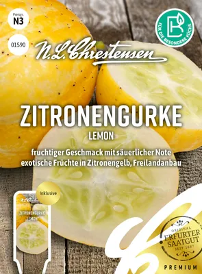 Produktbild von Zitronengurke Lemon | Gurkensamen von N.L. Chrestensen