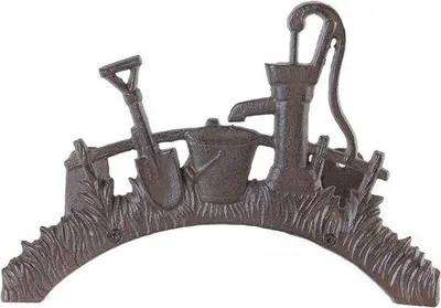 Image de Support mural pour tuyaux, en fonte, style antique