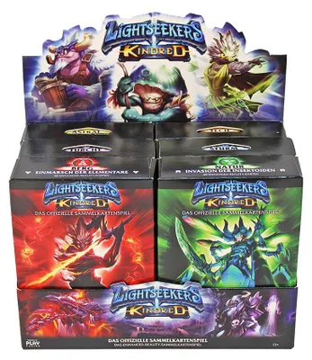 Produktbild von Lightseekers Kindred Starterdecks im Display TCG