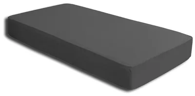 Produktbild von 2 Spannbettlaken Bettlaken anthrazit 180x200 - 200x200 cm Heavy Jersey Baumwolle