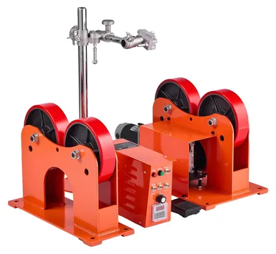 Obrázok produktu pre VEVOR Otočná spojovacia rolka 1000 kg, zváracia otočná rolka s rozsahom otáčok 80–600 mm/min,Polyuretánrolky, držiak zváracieho zariadenia pre montáž na rúry a nádrže, otočný polohovač pre zváracie zariadenia