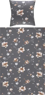 Produktbild von REDBEST Bettwäsche anthrazit 1x 135x200 cm + 1x 80x80 cm