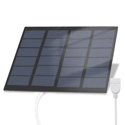 Obrázek produktu pro 1.5W 6V přenosná solární nabíječka Vodotěsná nabíječka solárních panelů pro kempování s USB rozhraním pro nabíjení mobilních telefonů Powerbanky Mini ventilátor LED světlo