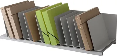 Produktbild von PAPERFLOW Schrägablage aus Polystyrol 14 Fächer grau
