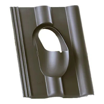 Immagine prodotto di Venduct piastra di base personalizzata DN 110 per tegole adatta a BMI Braas Frankfurter Pfanne colore marrone scuro