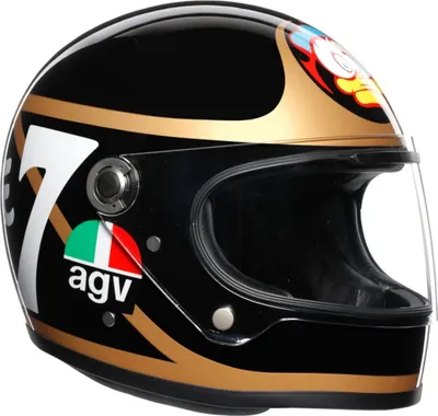 Image de AGV Legends X3000 Barry Sheene casque, noir/blanc/or, XS (53/54)
