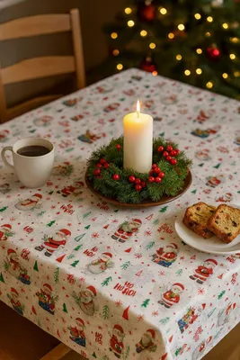 Produktbild von Wachstuch Weihnachten Winter abwischbar Wachstuchtischdecke 140 x 120 cm