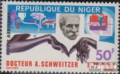 Produktbild von Briefmarken Niger 1966 Mi 115 (kompl.Ausg.) postfrisch Albert Schweitzer