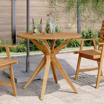 Produktbild von Stabli Gartentisch Rund Ø85x75 cm Massivholz Akazie Gartentische