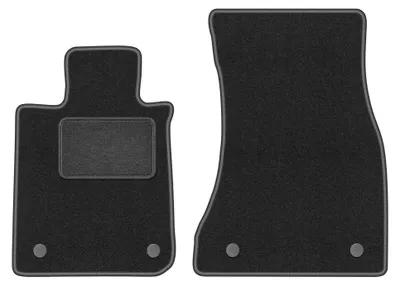 Immagine prodotto di Tappetini anteriori in moquette per BMW 7 G12 2015- (berlina lunga) – 2 pezzi, grigio grafite, su misura – Wielganizator LUX