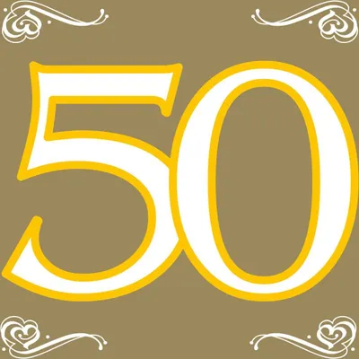 Produktbild von 20 Servietten Goldenehochzeit 50 Jahre