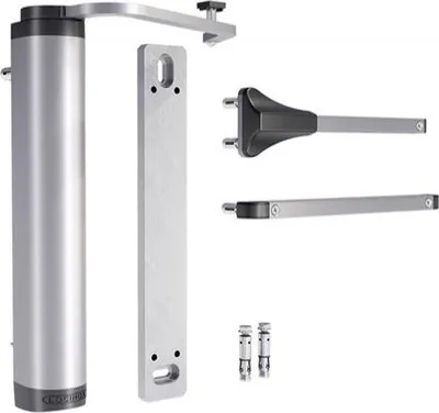 Zdjęcie produktu dla Samozamykacz hydrauliczny Verticlose-2-Wall Locinox do bram z zawiasami 90 i 180°, do montażu naściennego, srebrny