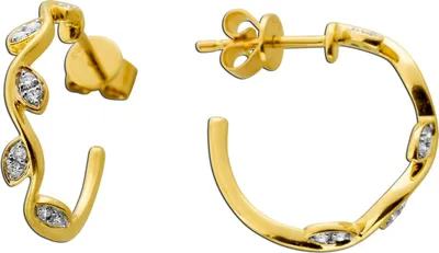 Produktbild von Brillant Creolen Gold 585 14K Natur Diamanten 0.20ct
