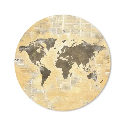 Produktbild von MuchoWow® Mauspad Mousepad Weltkarte - Aquarell - Vintage 40x40 cm - Mousepads - Maus Mat - Pad - Mausunterlage - Schreibtisch Accessoires