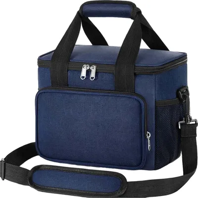 Produktbild von Isolierte Lunchtasche für Damen, auslaufsichere Kühltasche mit Schultergurt, Lunchboxen für Erwachsene für Herren für Arbeit/Picknick,