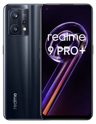 Produktbild von realme 9 Pro+, 16,3 cm (6.4"), 6 GB, 128 GB, 50 MP, Android 12, Schwarz