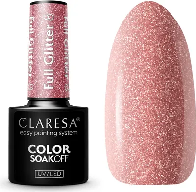 Produktbild von CLARESA FULLY GLITTER Hybridpolitur 8 - 5 g