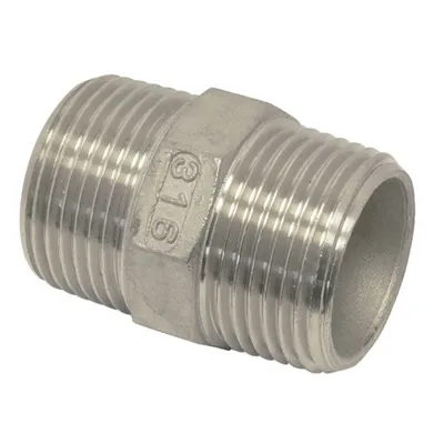 Produktbild von Doppelgewindestück, 1/2" Edelstahl A4