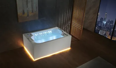 Immagine prodotto di Vasca idromassaggio per interni Vasca idromassaggio LED 180x120