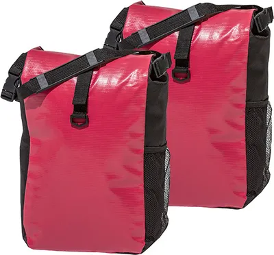 Produktbild von Fahrradtasche 16J030-F08 Gepäckträger Tasche rot/schwarz 2er Set