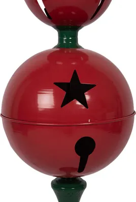 Zdjęcie produktu dla Clayre & Eef Dekoracja świąteczna Figurka Ø 31x179 cm Czerwony Zielony Metal