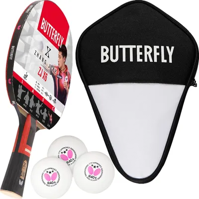 Produktbild von Butterfly 1x Zhang Jike Tischtennisschläger + Tischtennishülle + 3x 40+ 3*** Tischtennisbälle