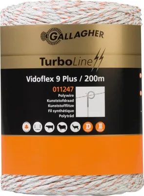 Image de Gallagher Vidoflex 9 TurboLine Plus 200 m blanc