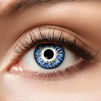Produktbild von Zoelibat Eyecatcher Blue natürliche Kontaktlinsen 12 Monatslinsen ohne Sehstärke
