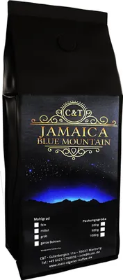 Produktbild von C&T 100% Jamaica Blue Mountain AA Wallenford Estate 500 g Ganze Bohne Sorteinrein Singe Origin Rarität aus Jamaika