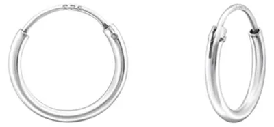Produktbild von Kleine Creolen Silber 925 Ohrringe grau, roségold Silber 10 mm