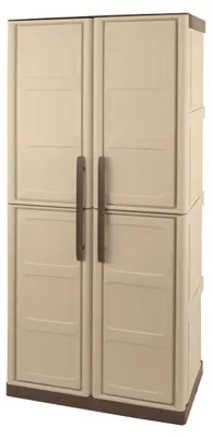 Produktbild von Art Plast S71/TPT, Beige, 3 Regale, Bodenstehend, Haushaltszubehör, 2 Tür(en), Kunststoff