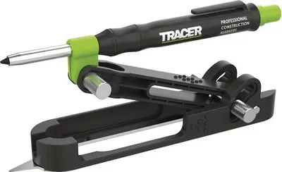 Immagine prodotto di TRACER ProScribe Tool con matita marcatrice per fori profondi, 6 portamine di ricambio e custodia per il trasporto