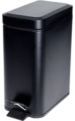 Obrázok produktu pre Špičkový odpadkový kôš Houseware, kovový, 25x14x29cm, čierny
