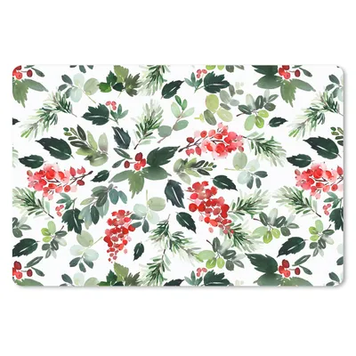 Produktbild von MuchoWow® Schreibtischunterlage Pflanzen - Weihnachten - Aquarell 60x40 cm - XXL Mauspad - Großes Mauspad