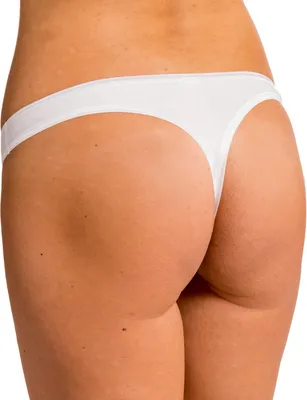 Produktbild von HERMKO 5050 Damen String aus Baumwolle / Elasthan, Farbe:weiß, Größe:44/46 (L)