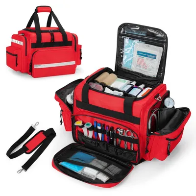 Image de Trousse de premiers secours professionnelle pour situations d'urgence, rouge, modèle L