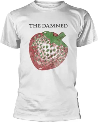 Immagine prodotto di The Damned - Maglietta "Strawberries" per uomo/donna Unisex PH4601 (XL) (Bianco)