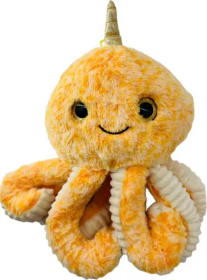 Produktbild von soma Kuscheltier Krake Plüsch Spielzeug Octopus Kuscheltier Cartoon Oktopus Orange 20cm (1-St), Kuscheltier Cartoon Oktopus Stofftiere Plüschtiere Geburtstag Geschenk