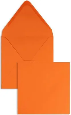 Produktbild von Briefumschläge 140x140mm 120g/qm gummiert VE=100 Stück nektarine