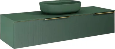 Produktbild von Jungborn Unterschrank NONUS BxHxT 1600 x 318 mm x 453 mm Frontfarbe forrest grün matt