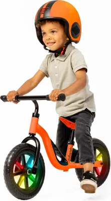 Produktbild von Chillafish Charlie 10" līdzsvara velosipēds, oranžš, ar gaismiņām no 1,5 līdz 4 gadiem