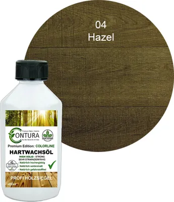 Produktbild von Contura 250ml. FARBIGES Hartwachsöl Colorline Premium Hartwachs - 04 Hazel