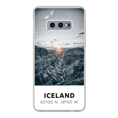 Produktbild von MuchoWow® Handyhülle Schutzhülle Hülle für Samsung Galaxy S10e Island - Sonne - Berge Silikon Softcase Handy Hülle - Handy