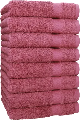 Produktbild von Betz 8 Stück Handtücher 50x100 cm PREMIUM  100% Baumwolle  Farbe: beere