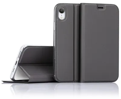 Zdjęcie produktu dla Etui z klapką NALIA do iPhone'a XR, smukłe etui ochronne na telefon komórkowy, futerał Bumper Case czarny