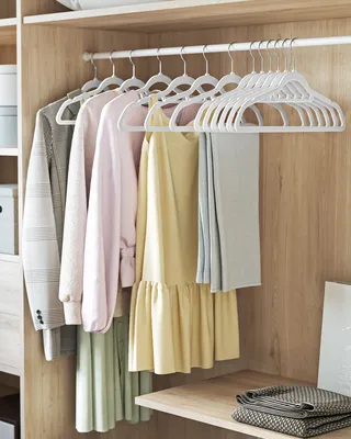 Famy.Shop Jackenbügel 10 Stück Aus Kunststoff, Stabile XXL Kleiderbügel